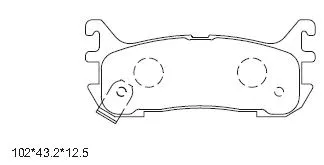 KD3713F ASIMCO Комплект тормозных колодок, дисковый тормоз (фото 1)