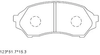 KD3725 ASIMCO Комплект тормозных колодок, дисковый тормоз (фото 1)