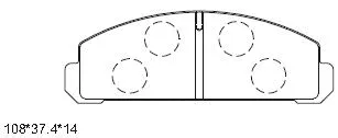 KD3731 ASIMCO Комплект тормозных колодок, дисковый тормоз (фото 1)