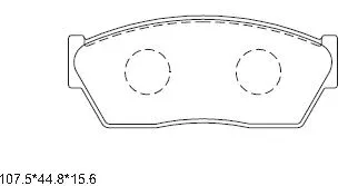 KD3747 ASIMCO Комплект тормозных колодок, дисковый тормоз (фото 1)