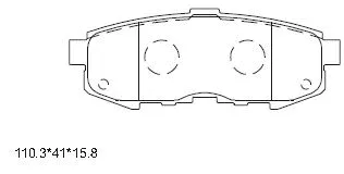 KD3759 ASIMCO Комплект тормозных колодок, дисковый тормоз (фото 1)