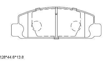 KD3772 ASIMCO Комплект тормозных колодок, дисковый тормоз (фото 1)