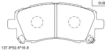 KD3780 ASIMCO Комплект тормозных колодок, дисковый тормоз (фото 1)