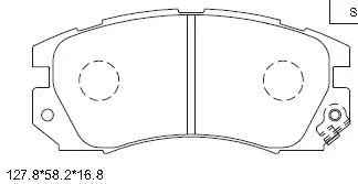 KD3781 ASIMCO Комплект тормозных колодок, дисковый тормоз (фото 1)