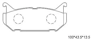 KD3784 ASIMCO Комплект тормозных колодок, дисковый тормоз (фото 1)