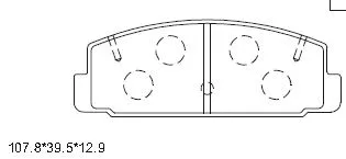 KD3791 ASIMCO Комплект тормозных колодок, дисковый тормоз (фото 1)