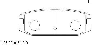 KD4204 ASIMCO Комплект тормозных колодок, дисковый тормоз (фото 1)