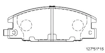 KD4300ZY ASIMCO Комплект тормозных колодок, дисковый тормоз (фото 1)