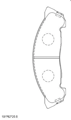 KD4429 ASIMCO Комплект тормозных колодок, дисковый тормоз (фото 1)