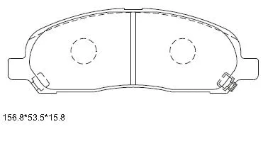 KD4705 ASIMCO Комплект тормозных колодок, дисковый тормоз (фото 1)