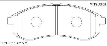 KD4717 ASIMCO Комплект тормозных колодок, дисковый тормоз (фото 1)