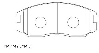 KD4718H ASIMCO Комплект тормозных колодок, дисковый тормоз (фото 1)