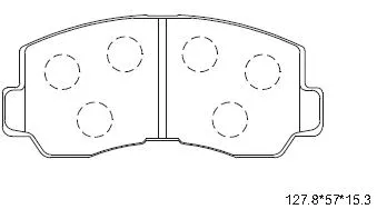 KD4732 ASIMCO Комплект тормозных колодок, дисковый тормоз (фото 1)