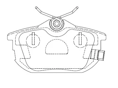 KD4733 ASIMCO Комплект тормозных колодок, дисковый тормоз (фото 1)