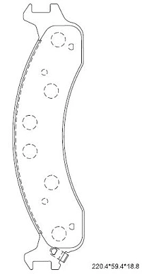 KD6313 ASIMCO Комплект тормозных колодок, дисковый тормоз (фото 1)