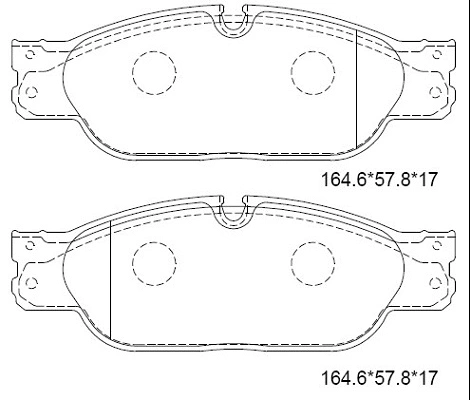 KD6519 ASIMCO Комплект тормозных колодок, дисковый тормоз (фото 1)