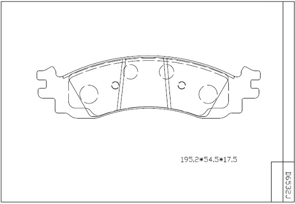 KD6532 ASIMCO Комплект тормозных колодок, дисковый тормоз (фото 1)