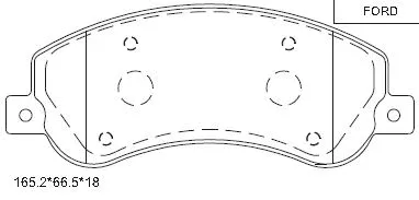 KD6601 ASIMCO Комплект тормозных колодок, дисковый тормоз (фото 1)