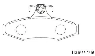 KD6713 ASIMCO Комплект тормозных колодок, дисковый тормоз (фото 1)