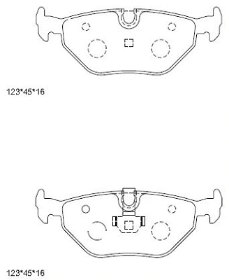 KD6737F ASIMCO Комплект тормозных колодок, дисковый тормоз (фото 1)