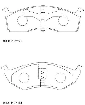 KD6751F ASIMCO Комплект тормозных колодок, дисковый тормоз (фото 1)