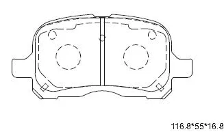 KD6769 ASIMCO Комплект тормозных колодок, дисковый тормоз (фото 1)