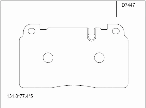 KD7447 ASIMCO Комплект тормозных колодок, дисковый тормоз (фото 1)