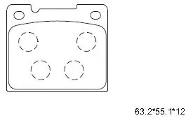 KD7568 ASIMCO Комплект тормозных колодок, дисковый тормоз (фото 1)