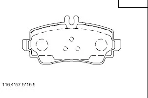 KD7574F ASIMCO Комплект тормозных колодок, дисковый тормоз (фото 1)