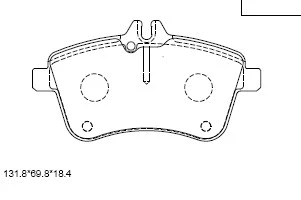 KD7585 ASIMCO Комплект тормозных колодок, дисковый тормоз (фото 1)