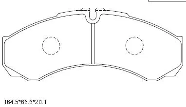 KD7614 ASIMCO Комплект тормозных колодок, дисковый тормоз (фото 1)