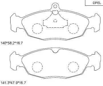 KD7732 ASIMCO Комплект тормозных колодок, дисковый тормоз (фото 1)