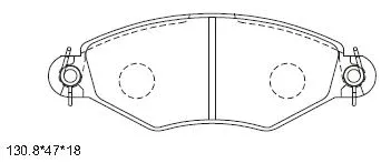 KD7751W ASIMCO Комплект тормозных колодок, дисковый тормоз (фото 1)