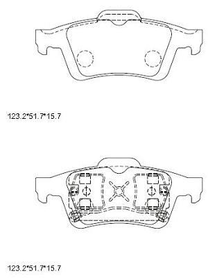 KD7781 ASIMCO Комплект тормозных колодок, дисковый тормоз (фото 1)