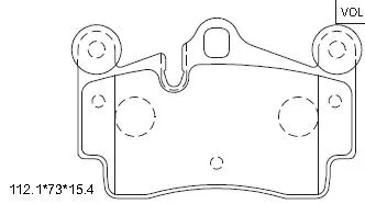 KD7794 ASIMCO Комплект тормозных колодок, дисковый тормоз (фото 1)