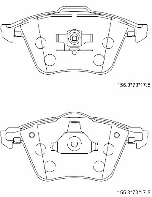 KD7798H ASIMCO Комплект тормозных колодок, дисковый тормоз (фото 1)