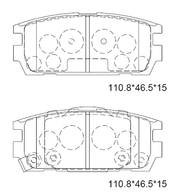 KD9712F ASIMCO Комплект тормозных колодок, дисковый тормоз (фото 1)
