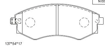 KD9713W ASIMCO Комплект тормозных колодок, дисковый тормоз (фото 1)