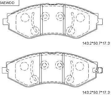 KD9734F ASIMCO Комплект тормозных колодок, дисковый тормоз (фото 1)
