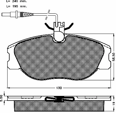 10133 BSF Комплект тормозных колодок, дисковый тормоз (фото 1)