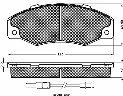10185 BSF Комплект тормозных колодок, дисковый тормоз (фото 1)