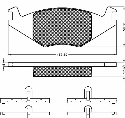 10213 BSF Комплект тормозных колодок, дисковый тормоз (фото 1)