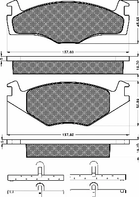 10214 BSF Комплект тормозных колодок, дисковый тормоз (фото 1)