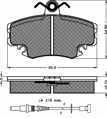 10248 BSF Комплект тормозных колодок, дисковый тормоз (фото 1)