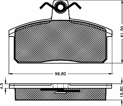 10264 BSF Комплект тормозных колодок, дисковый тормоз (фото 1)
