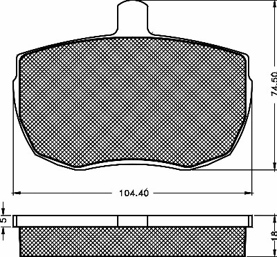 10292 BSF Комплект тормозных колодок, дисковый тормоз (фото 1)