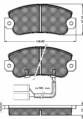 10318 BSF Комплект тормозных колодок, дисковый тормоз (фото 1)