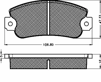 10326 BSF Комплект тормозных колодок, дисковый тормоз (фото 1)