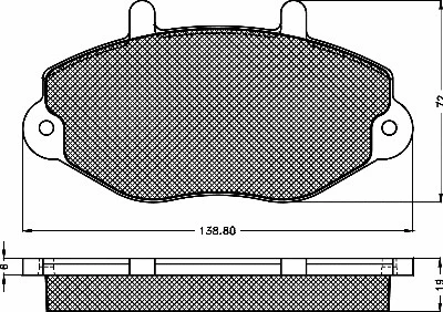 10343 BSF Комплект тормозных колодок, дисковый тормоз (фото 1)