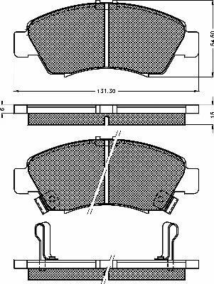 10361 BSF Комплект тормозных колодок, дисковый тормоз (фото 1)
